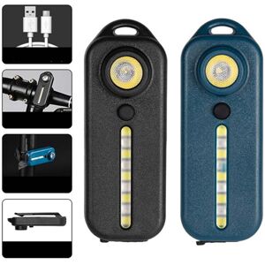 GreenZech (Black) Multifunction Red&Blue Warning Light USB Charging Bicycle Tail Light LED GreenZech (Black) Multifunction Red&Blue Warning Light USB Charging Bicycle Tail Light LED