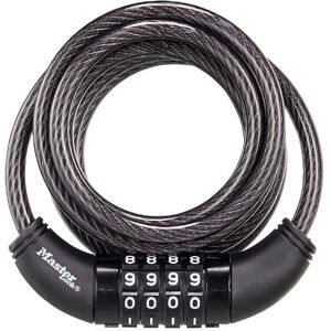 Master Lock Black Set Your Own Combination Bike Lock Metal Cable Lock has a Wea Master Lock Black Set Your Own Combination Bike Lock Metal Cable Lock has a Wea