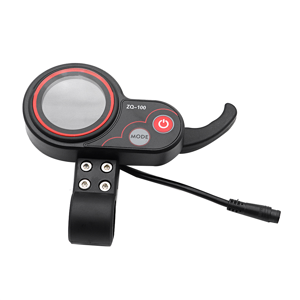 χωρίς εμπορικό σήμα ZQ-100 Mileage Speed Adjustable Electric Scooter Meter 6 Pin Display χωρίς εμπορικό σήμα ZQ-100 Mileage Speed Adjustable Electric Scooter Meter 6 Pin Display