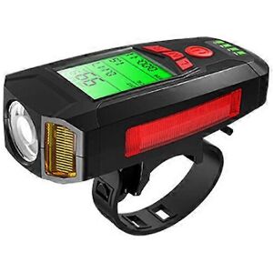 Unbranded (As show, One size) Led Bike Front Light, Bike Speedometer with Horn 130 Db, Usb Unbranded (As show, One size) Led Bike Front Light, Bike Speedometer with Horn 130 Db, Usb