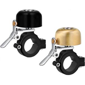 Unbranded (As show, One size) Bike Bell Classic Brass Bicycle Bell-Black + Gold: Small Han Unbranded (As show, One size) Bike Bell Classic Brass Bicycle Bell-Black + Gold: Small Han