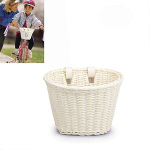 Unbranded (As show, One size) Kids Bicycle Basket Front Bicycle Accessories Woven Wicker B Unbranded (As show, One size) Kids Bicycle Basket Front Bicycle Accessories Woven Wicker B