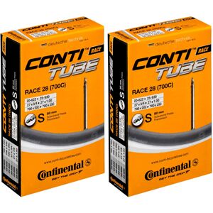 Continental Race 28 700 x 20-25c Inner Tubes - Long Presta 80mm Valve (Pack of 2 Continental Race 28 700 x 20-25c Inner Tubes - Long Presta 80mm Valve (Pack of 2
