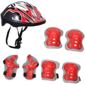 Unbranded (Black Red) Kids Bike Helmet Roller Skating Helmet for Cycling Multi Sports Roll Unbranded (Black Red) Kids Bike Helmet Roller Skating Helmet for Cycling Multi Sports Roll