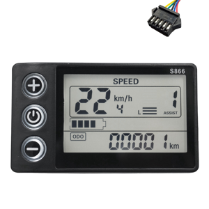 Typecat 24V 36V 48V 60V S866 Controller Panel Dashboard Electric Bike LCD Disp Typecat 24V 36V 48V 60V S866 Controller Panel Dashboard Electric Bike LCD Disp