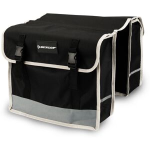 Dunlop Double Bike Bag - Rear Side Pannier Bag with Fluorescent Strip - 2x13 L B Dunlop Double Bike Bag - Rear Side Pannier Bag with Fluorescent Strip - 2x13 L B