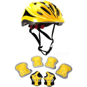 Unbranded (Yellow) Kids Roller Helmet Adjustable Toddler Knee Elbow Brace Bicycles Unbranded (Yellow) Kids Roller Helmet Adjustable Toddler Knee Elbow Brace Bicycles