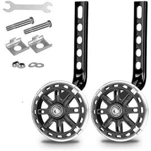 Unbranded Bike Training Wheels, for 12 14 16 18 20 Inch Children's Bike-Black Unbranded Bike Training Wheels, for 12 14 16 18 20 Inch Children's Bike-Black