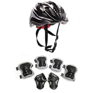 Unbranded (Black) Kids Roller Helmet Adjustable Helmets Knee Elbow Brace Skating Scooter Unbranded (Black) Kids Roller Helmet Adjustable Helmets Knee Elbow Brace Skating Scooter