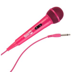 RockJam Wired Unidirectional Dynamic Microphone with 3 Metre Cord - Pink RockJam Wired Unidirectional Dynamic Microphone with 3 Metre Cord - Pink