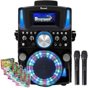 Mr Entertainer's Karaoke Collection (Wireless, 1000 Songs) Groovebox Bluetooth CDG Karaoke Machine. Built in Screen Mr Entertainer's Karaoke Collection (Wireless, 1000 Songs) Groovebox Bluetooth CDG Karaoke Machine. Built in Screen