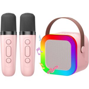 Unbranded Mini Karaoke Machine for Kids Portable Bluetooth Speaker & 2 Microphone with LED Unbranded Mini Karaoke Machine for Kids Portable Bluetooth Speaker & 2 Microphone with LED