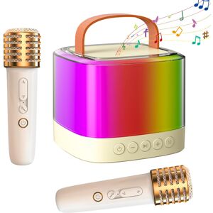 Chronus Mini Karaoke Machine with 2 Wireless Mics & Bluetooth, Lights Chronus Mini Karaoke Machine with 2 Wireless Mics & Bluetooth, Lights