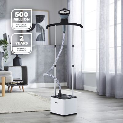 Geepas 2000W Upright Garment Steamer, Fabric Clothes Steamer Removes Creases Geepas 2000W Upright Garment Steamer, Fabric Clothes Steamer Removes Creases