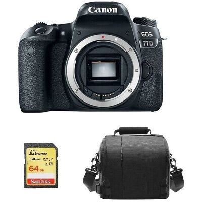 Canon EOS 77D Body + 64GB SD card + camera Bag Canon EOS 77D Body + 64GB SD card + camera Bag