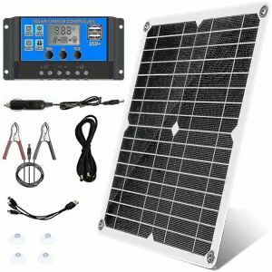 Unbranded 300w 12v/24v Solar Panel Set Kit Battery Clip Charger 40a Controller For Car R Unbranded 300w 12v/24v Solar Panel Set Kit Battery Clip Charger 40a Controller For Car R