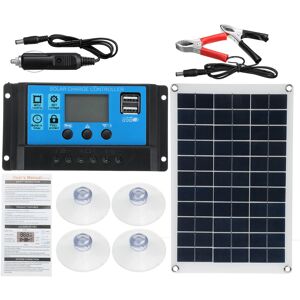 GreenZech (100A) 100W Solar Panel Kit 12V Battery Charger 10-100A LCD Controller For Carav GreenZech (100A) 100W Solar Panel Kit 12V Battery Charger 10-100A LCD Controller For Carav