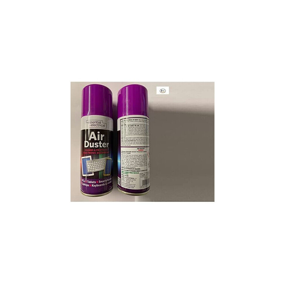 LEAP HORSE NEW 2 X 200ML COMPRESSED AIR CAN DUSTER SPRAY CAN CLEANER CLEAN & PROTECTS LAPTO