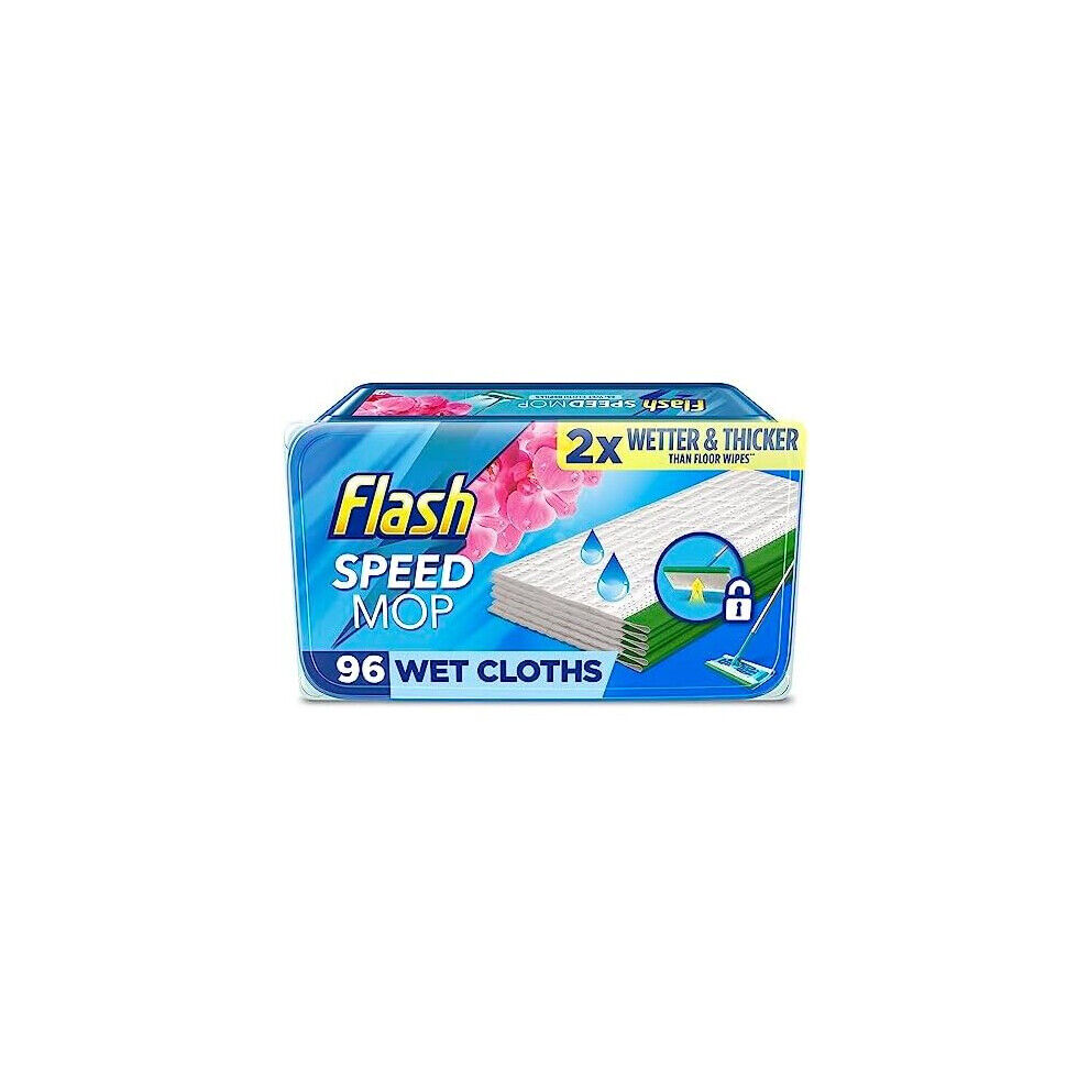 Flash Speedmop Wet Cloth Refills, Mop Refill Pads, 96 Wipes (24 x 4)
