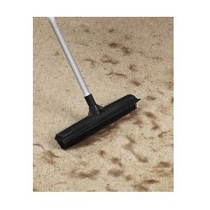 Stax Rubber Broom With Extending Handle - Supahome Bristled Pet Hair Floor Sweeper - Stax Rubber Broom With Extending Handle - Supahome Bristled Pet Hair Floor Sweeper -