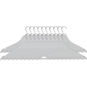 Premier Housewares Wooden Clothes Hangers, Matte White, Set of 20 Premier Housewares Wooden Clothes Hangers, Matte White, Set of 20