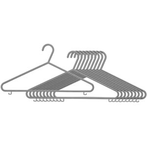Premier Housewares Plastic Hangers - Set of 10, Grey Premier Housewares Plastic Hangers - Set of 10, Grey
