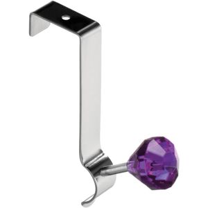 Premier Housewares Diamante Over Door Hook - Purple Premier Housewares Diamante Over Door Hook - Purple