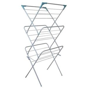 Unbranded JVL 3-Tier Folding Concertina Laundry Washing Clothes Horse Airer - White Unbranded JVL 3-Tier Folding Concertina Laundry Washing Clothes Horse Airer - White
