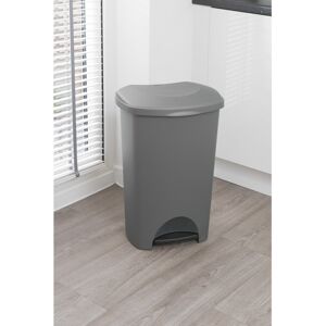 Addis Pedal Bin, Metallic Grey, 50 Litre Addis Pedal Bin, Metallic Grey, 50 Litre