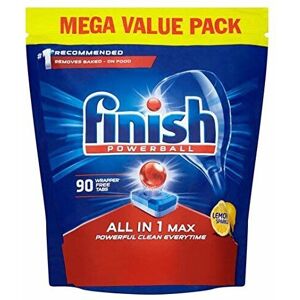 Finish All-in-1 Max Lemon Dishwasher Tablets 90-Count (LEMONDISHWASHERTAB90) – P Finish All-in-1 Max Lemon Dishwasher Tablets 90-Count (LEMONDISHWASHERTAB90) – P