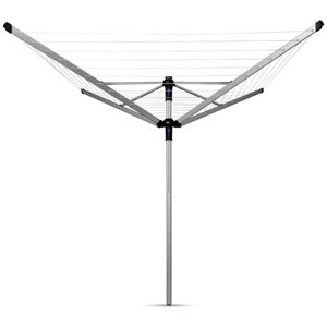 Brabantia Lift-O-Matic Rotary Clothes Airer with Metal Ground Spike, Peg Bag and Brabantia Lift-O-Matic Rotary Clothes Airer with Metal Ground Spike, Peg Bag and