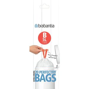 Brabantia Bin Liners, Size B, 5 L - 20 Bags Brabantia Bin Liners, Size B, 5 L - 20 Bags