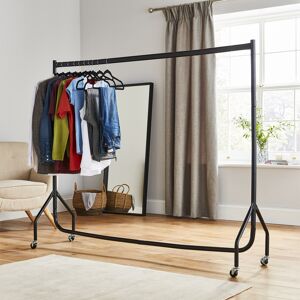 Direct Online Houseware RBW2581/KD 6ft x 5ft Heavy-Duty Black Clothes Rail - Easy Assembly, Lightweight Direct Online Houseware RBW2581/KD 6ft x 5ft Heavy-Duty Black Clothes Rail - Easy Assembly, Lightweight