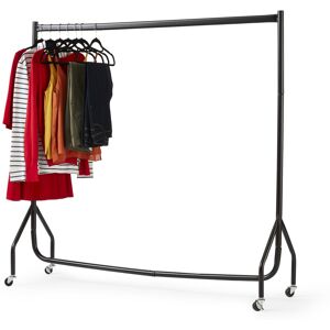 Direct Online Houseware 5ft x 5ft Wheeled Clothes Rail Steel Hanging Clothes Rail Direct Online Houseware 5ft x 5ft Wheeled Clothes Rail Steel Hanging Clothes Rail