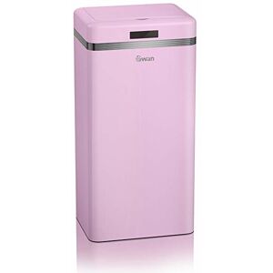 Swan Retro 45L Square Sensor Bin - Pink Swan Retro 45L Square Sensor Bin - Pink