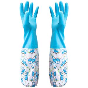 TRIXES Pair of Rubber Gloves for Pond Gutter Drain Cleaning - Long Arm - One Siz TRIXES Pair of Rubber Gloves for Pond Gutter Drain Cleaning - Long Arm - One Siz