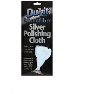 Duzzit Microfibre Silver Polishing Cloth Cleaning Cloth For All Metal 30 x 25cm Duzzit Microfibre Silver Polishing Cloth Cleaning Cloth For All Metal 30 x 25cm