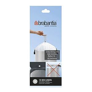 Brabantia Bin Liners, Size H, 50-60 L - 10 Bags Brabantia Bin Liners, Size H, 50-60 L - 10 Bags