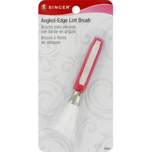 Singer Nylon Angled-Edge Lint Brush W/Comfort Grip- Singer Nylon Angled-Edge Lint Brush W/Comfort Grip-