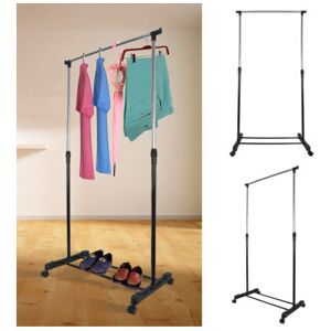 Unbranded Adjustable Mobile Clothes Coat Garment Hanging Rail Rack Stand Wheels Unbranded Adjustable Mobile Clothes Coat Garment Hanging Rail Rack Stand Wheels