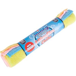 Minky Multi Purpose 4 Microfibre Cloths Minky Multi Purpose 4 Microfibre Cloths
