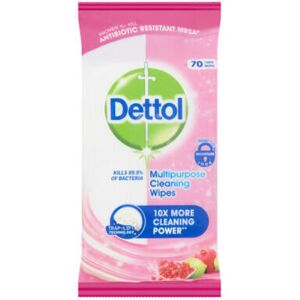Dettol Multipurpose Large Cleaning Wipes Pomegranate & Lime Splash Dettol Multipurpose Large Cleaning Wipes Pomegranate & Lime Splash