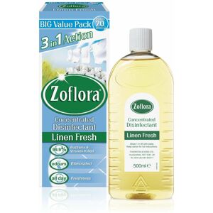 (LINEN FRESH , 120ML - Pack of 3) Zoflora 3 in 1 Antibacterial Disinfectant X3 (LINEN FRESH , 120ML - Pack of 3) Zoflora 3 in 1 Antibacterial Disinfectant X3