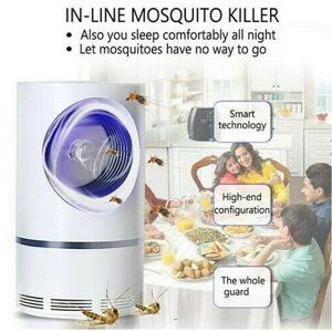 Unbranded Electric UV Mosquito Killer Lamp - Insect Zapper Catcher, White ABS, Compact 22c Unbranded Electric UV Mosquito Killer Lamp - Insect Zapper Catcher, White ABS, Compact 22c