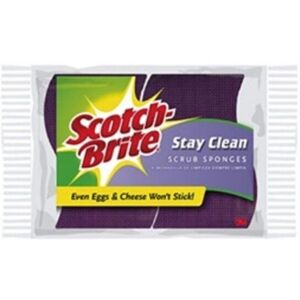 3M MMM202 Scotch Brite Clean & Rinse Scrubber - 2 Count 3M MMM202 Scotch Brite Clean & Rinse Scrubber - 2 Count