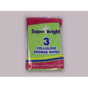 Superbright Cellulose Sponge Wipes Pack 3 - SU101J-1 Superbright Cellulose Sponge Wipes Pack 3 - SU101J-1