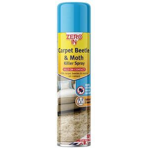 STV Zero In Carpet Beetle & Moth Killer 300ml Aerosol STV Zero In Carpet Beetle & Moth Killer 300ml Aerosol