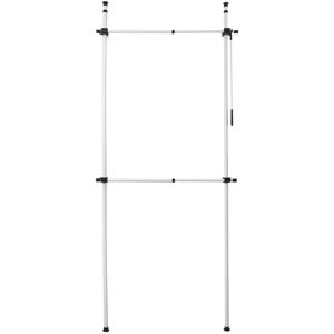 Direct Online Houseware Telescopic 2-Tier Wardrobe Organiser Hanging Clothes Rail Direct Online Houseware Telescopic 2-Tier Wardrobe Organiser Hanging Clothes Rail