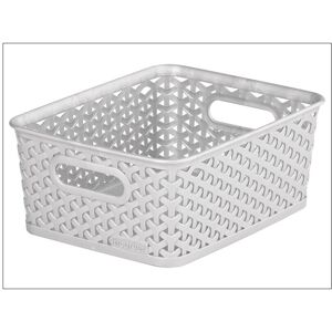 Curver Storage Basket Rattan Effect Grey 8L 232281 Curver Storage Basket Rattan Effect Grey 8L 232281