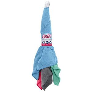 Sorbo Microfibre Cloths, Multi Color, 40cm x 40cm Sorbo Microfibre Cloths, Multi Color, 40cm x 40cm